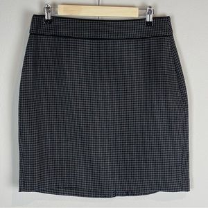 Banana Republic Grey Houndstooth Skirt 10